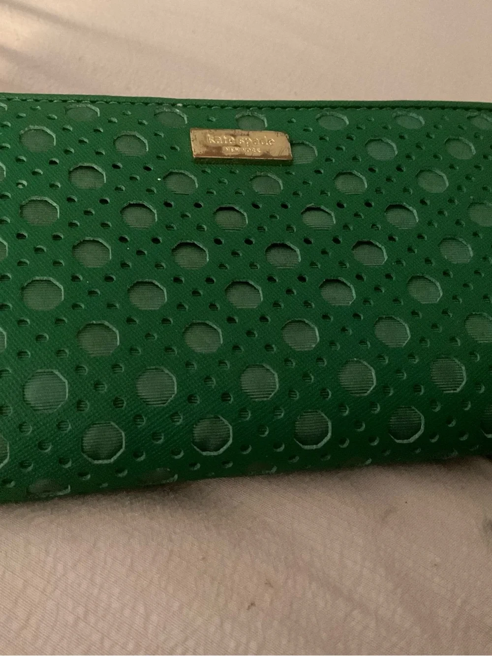 Kate Spade Teal Zip-Around Wallet